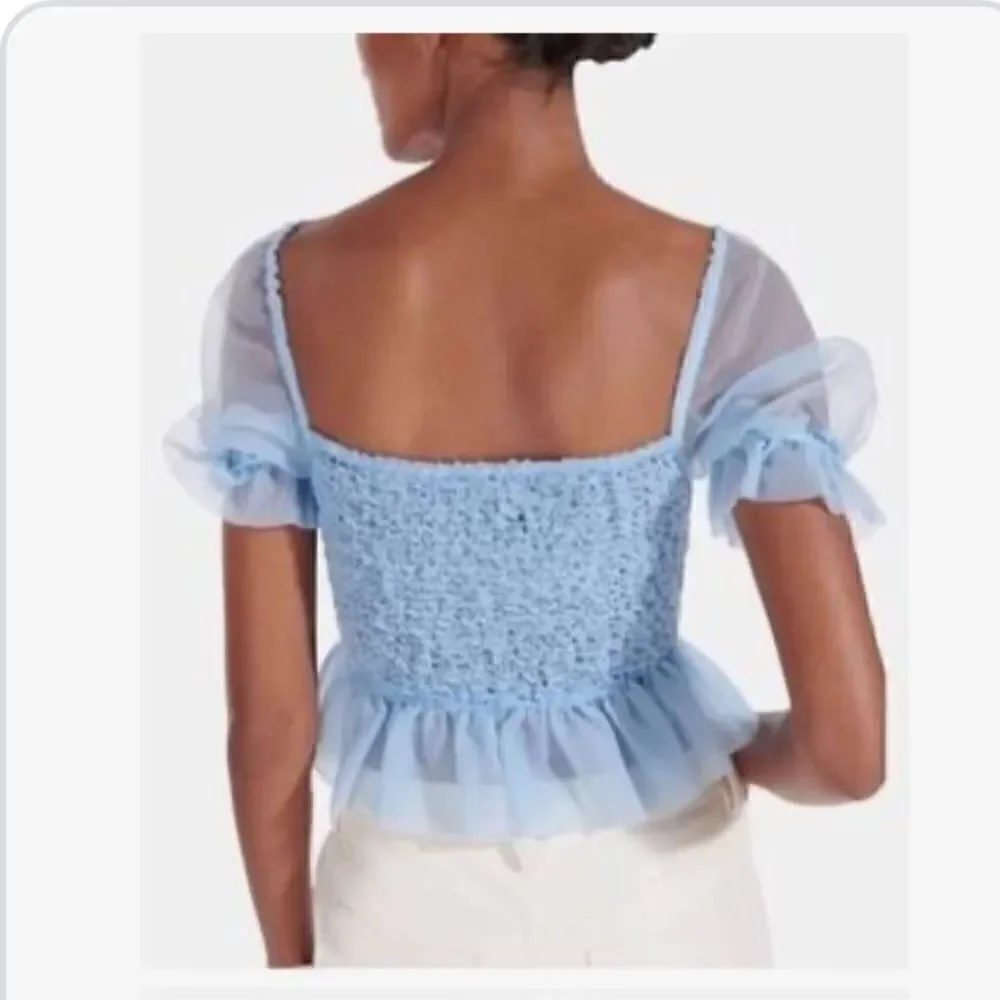 STAUD French Blue Cannon Top NWT